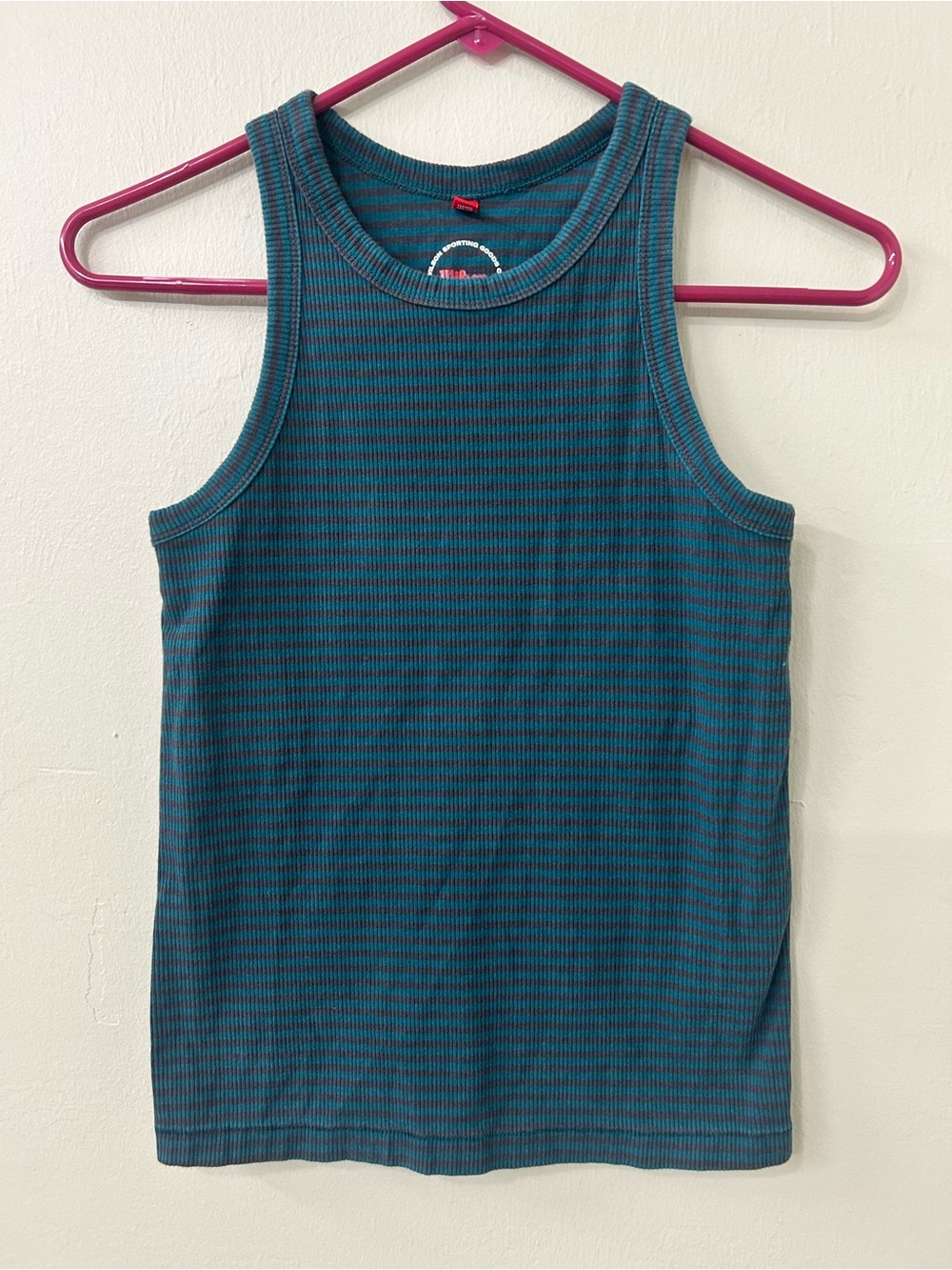 Wilson Sporting Goods High Neck Striped Tank Sz M
